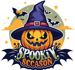 Spookiy sccason vector t shirt design 