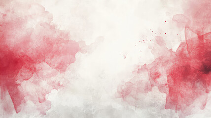 Fototapeta premium modern abstract soft colored background with watercolors and a dominant white and red color, high quality photo