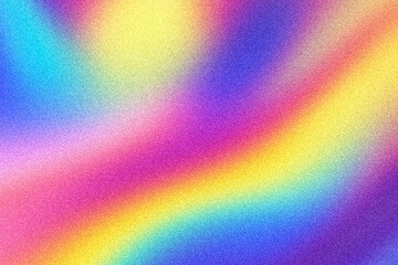 Abstract holographic rainbow blurred smooth grainy gradient background texture