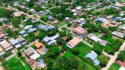 Fototapeta premium aerial view of the city