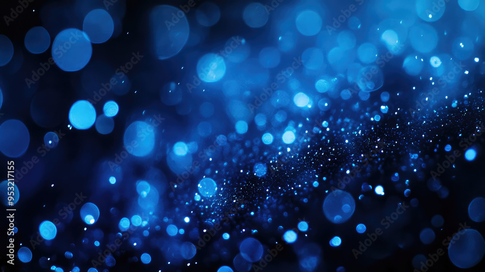 Wall mural blue background texture blue dark black with dark blue blurred background with light, detailed and i