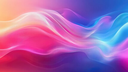 Fototapeta premium A luminous abstract background with smooth, flowing lines of color and soft transitions, creating a calming effect
