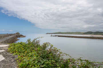 San Vicente de la Barquuera harbour in Cantabria Spain