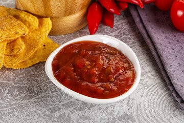 Spicy mexican sauce Salsa dip