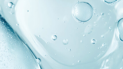 transparent hyaluronic acid gel texture, skincare serum background, high definition image