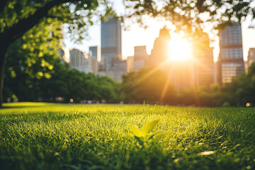 Urban green spaces and parks to mitigate urban heat islands