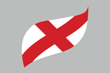 England flag, The flag of England, England national Flag Vector illustration, England crossed flags, Standard color
