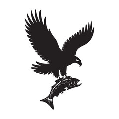Eagle silhouette illustration
