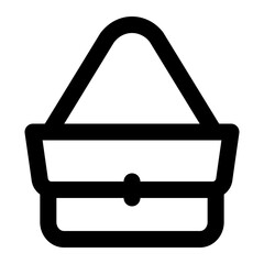 sling, bag, work, men, fashion, male, lifestyle, outfit outline icon