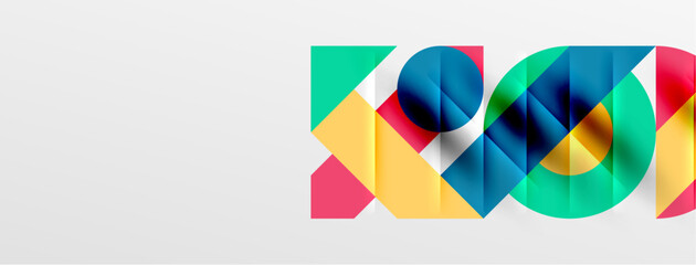 Round shapes, circles and lines minimal geometric background. Vector Illustration For Wallpaper, Banner, Background, Card, Book Illustration, landing page