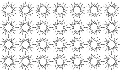 Seamless geometric pattern with stars. Monochrome vector abstract design. Background for textile, fabric and wrapping.
