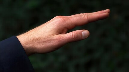 A close-up of a veteran's hand saluting at a memorial service, Patriot Day, veteran, salute