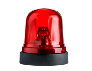 Red light on the siren