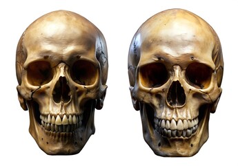 Obraz premium human skull isolated on white