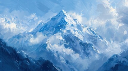 Obraz premium snow capped mountain wallpaper