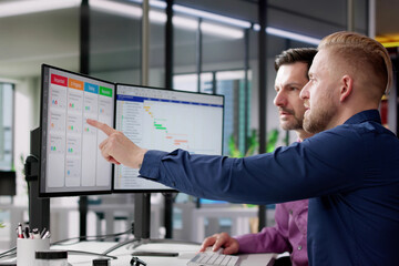 Kanban Project Management Software On Laptop