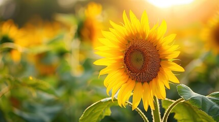 Fototapeta premium sunflower close up wallpaper