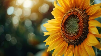 Fototapeta premium sunflower close up wallpaper
