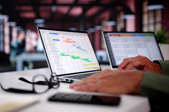 Business Schedule Calendar And Agenda Gant
