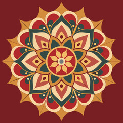 Textile Mandala pattern design