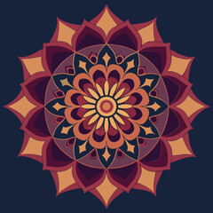 Textile Mandala pattern design