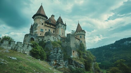 Obraz premium historic castle wallpaper