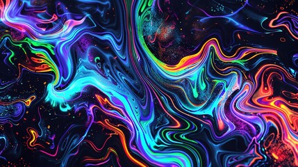 neon light pattern wallpaper
