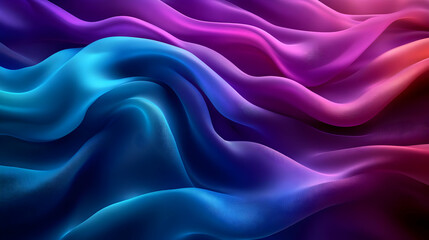 Obraz premium Abstract blue and purple flowing fabric texture background.