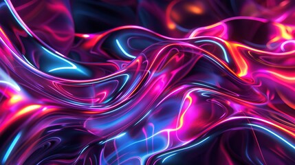 Obraz premium neon abstract pattern wallpaper