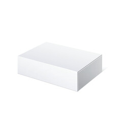 Realistic Package Cardboard Sliding Box. For small items, matches, and other things. Vector Illustration