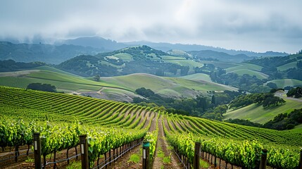 Fototapeta premium Hills and mountain wallpaper