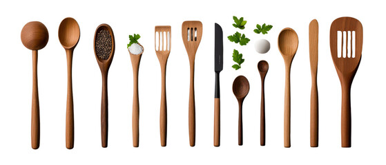 Wooden Kitchen Utensil Collection
