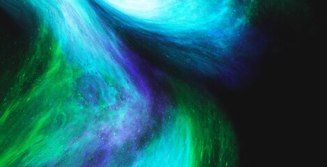 Galaxy space motion loop bulb light milky way black background