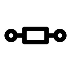 resistor, iec, current, electrical, electronic outline icon