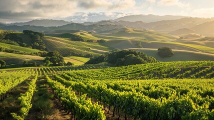 Naklejka premium Hills and mountain wallpaper