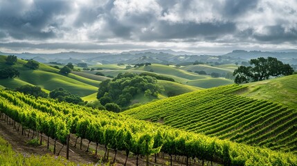 Fototapeta premium Hills and mountain wallpaper