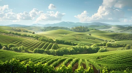 Fototapeta premium Hills and mountain wallpaper