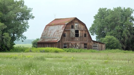 Obraz premium rustic barn wallpaper
