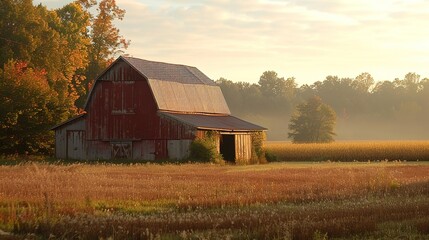 rustic barn wallpaper