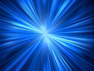Abstract blue background with glowing rays suggesting energy and movement i