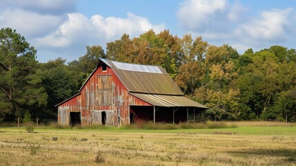 Obraz premium rustic barn wallpaper