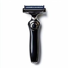 Obraz premium Modern safety razor lying on white background