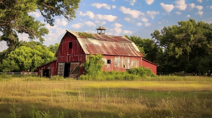 Obraz premium rustic barn wallpaper