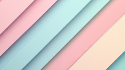 Obraz premium an abstract background with parallelograms featuring an inside-out color scheme, soft pastel colors, hd quality, digital rendering, high contrast, geometric design,