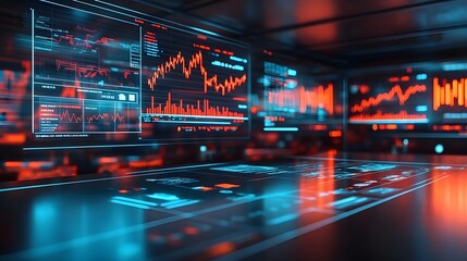 Stock Market Data on Digital Displays