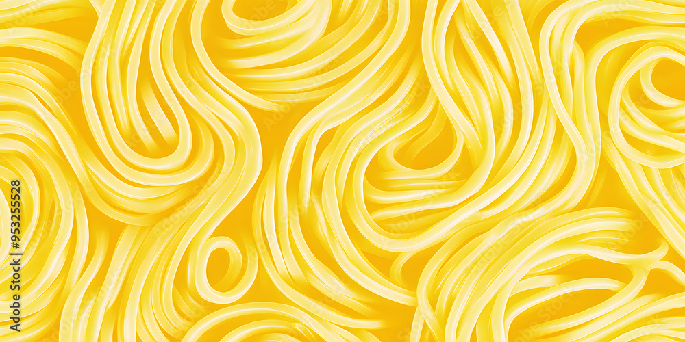 Wall mural noodle ramen pattern background. pasta food texture spaghetti geometric. abstarct ramen ornament. fl