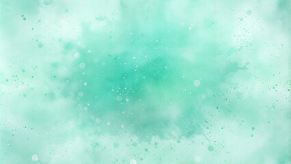 Soft abstract turquoise gradient background with texture and bokeh effects for artistic design and presentations