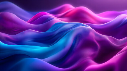 Obraz premium Abstract wavy blue and pink background.