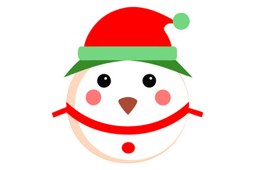 snowman with christmas tree