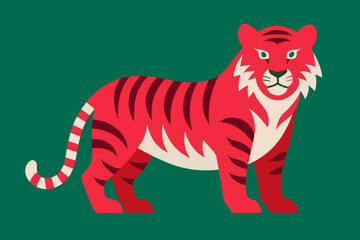 tiger cartoon isolated on white